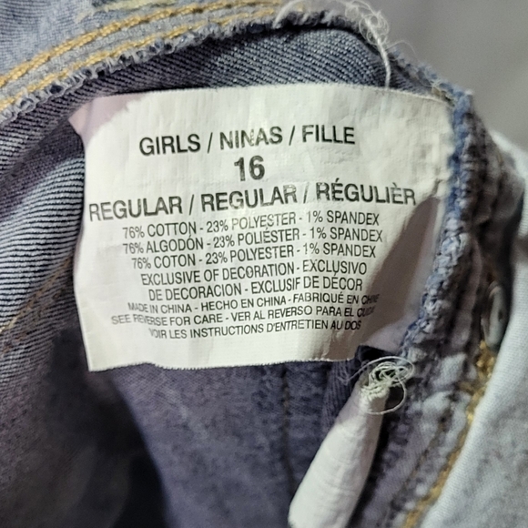 Lei Girls Medium Wash Alexa Low Rise Slim Fit Bootcut Jeans Size 16- EUC 🐈 - Picture 6 of 11